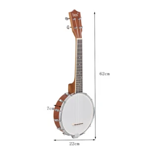 Pro 4-string Banjo Exquisite Pro Maple Wood Rosewood Alloy With Strings Capo Kit - Picture 1 of 8