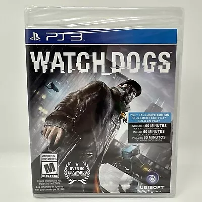 Watch Dogs PS3 (Sony PlayStation 3, 2014) PS3 Factory Sealed NEW - Image 1 of 4