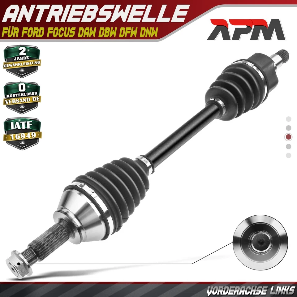 Albero motore anteriore sinistro senza anello ABS cambio manuale per Ford Focus DAW DBW - Immagine 1 di 4