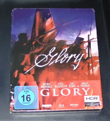 GLORY UNCUT MIT DENZEL WASHINGTON LIMITIERTE STEELBOOK 4K BLU RAY + BLU RAY NEU - Bild 1 von 4