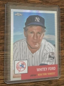 2022 Topps Chrome Platinum BB Whitey Ford Legends parallel New York Yankees - Picture 1 of 2