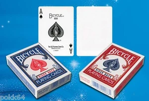 Jeu de carte BICYCLE truqué Double Face Standard Dos Rouge Bleu Blanc tour magie - Imagen 1 de 8