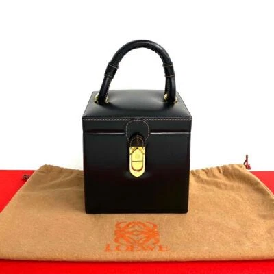 Loewe Women Vintage Bag Love Leather Handbag Vanity Black With Polar s Limited E - Image 1 of 4