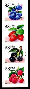 Fruit Berries Linerless Coil PNC4 Pl G1111 MNH 3404 to 3407 or 3407A - Picture 1 of 1