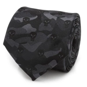 Corbata para hombre The Punisher camuflada de seda negra - Imagen 1 de 5