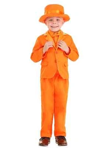 Toddler Orange Tuxedo - Picture 1 of 1