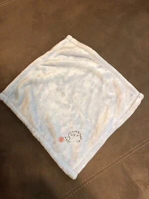 Супермягкий еж вышитый безопасности одеяло квадратный синий - Изображение 1 из 3