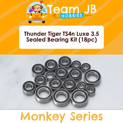 Thunder Tiger TS4n Luxe 3.5 - 18 Pcs Rubber Sealed Bearings Kit - Image 1 of 2