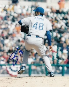 JOAKIM SORIA KANSAS CITY ROYALS ACTION SIGNED 8x10 - Picture 1 of 1