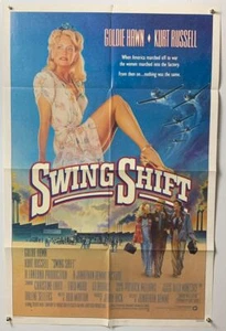 Póster original de la película Goldie Hawn, Kurt Russell SWING SHIFT 1º vintage - Imagen 1 de 1