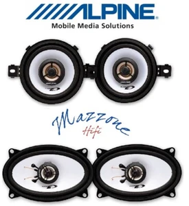 ALPINE FRONT/REAR ALTOPARLANTI AUTO KIT COMPLETO PER VW GOLF/POLO CASSE - Imagen 1 de 3