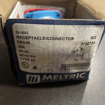 Meltric DSN20 Receptacle -  63-14043-NC - Image 1 of 4