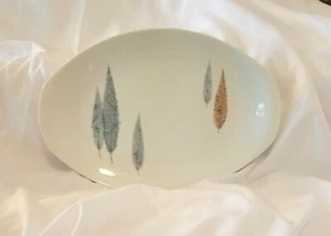 Noritake Namiki Mid-Century Porzellan Geschirr Oval Platte 14" Japan Retro Atomic - Bild 1 von 2