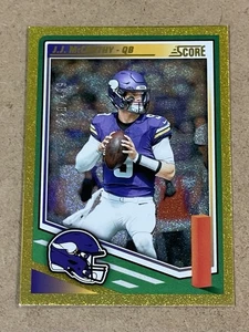 2025 SCORE GOLD DOTS #291 JJ MCCARTHY #D 220/499 - Picture 1 of 2