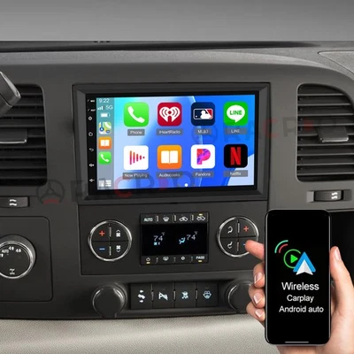 For 2007-2014 GMC Sierra 1500 2500 3500 Android 15 Car Radio Stereo GPS CarPlay - Image 1 of 4