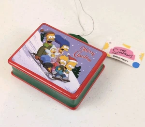 The Simpsons MINI Retro Lunchbox Christmas Holiday Ornament Collectible New - Picture 1 of 7