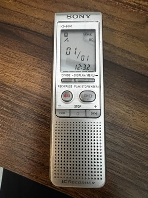 Sony Model ICD-8500 Handheld IC Digital Voice Recorder- Tested Working - Image 1 of 4
