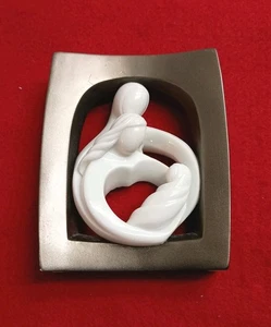 Circle of Love ENESCO 2004 Familie von Kim Lawrence Vintage Metall & Porzellan 4,5 Zoll - Bild 1 von 12