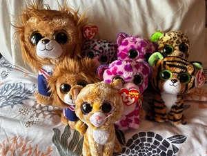 TY BEANIE BOOS BUNDLE CATS X8 - Picture 1 of 9
