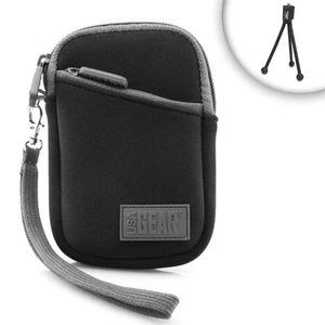Neoprene Handheld Camcorder Case with Wrist Strap , Accessory Pocket & Belt Loop - Picture 1 of 8