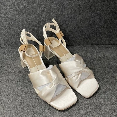 Tacones de satén Dolce Vita Brenna para mujer talla 7,5 marfil VBRENNA1104075 Foto 1 de 4