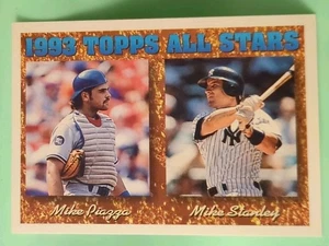 1994 Topps - 1993 Topps All Stars Mike Piazza, Mike Stanley #391 - Picture 1 of 2