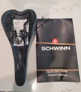 NEW Schwinn Bike Seat Narrow Sport Black Bicycle Saddle w/Owners Manual - Picture 1 of 6