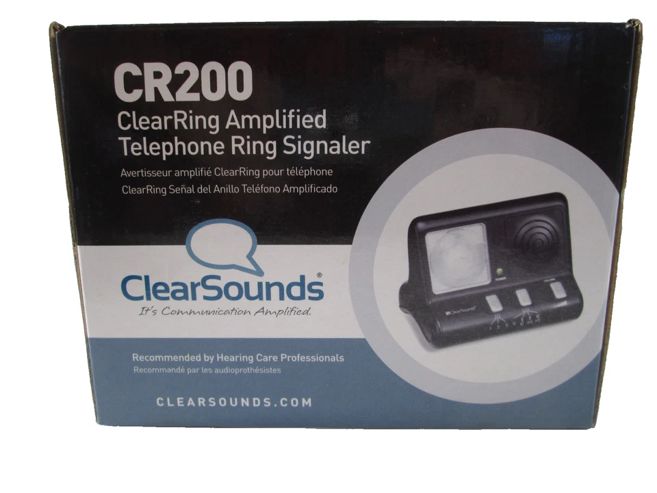 Amplificador de teléfono ClearSounds señalizador de anillo con discapacidad auditiva para ancianos CR200 Foto 1 de 4