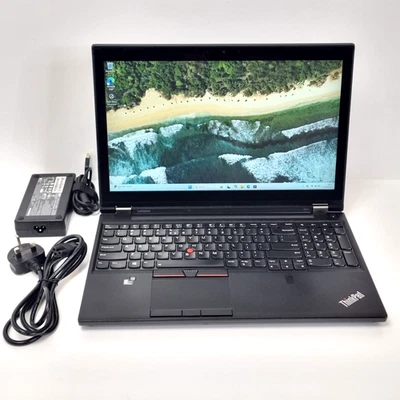 Lenovo ThinkPad P51 CAD Gaming Laptop, i7-7820HQ 32GB RAM 512GB SSD Quadro M2200 - Image 1 of 4