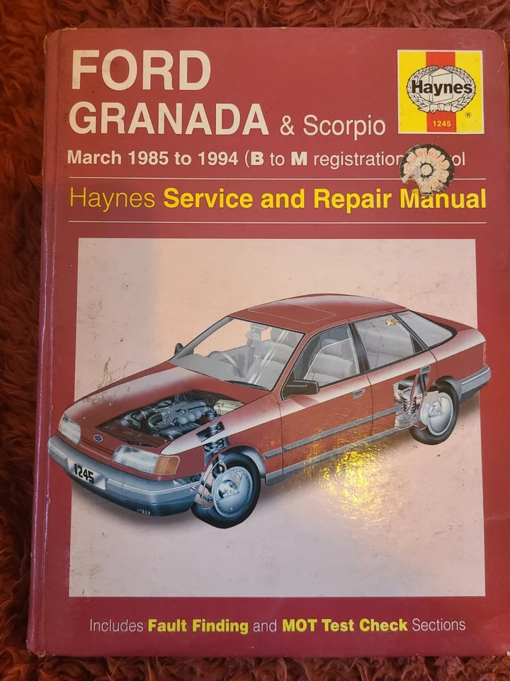 Ford Granada Mk3 & Scorpio (Petrol, 1985-1994) Haynes Workshop Manual - Image 1 of 1