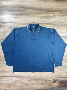 Vintage Tiger Woods Nike Drifit 1/4 Zip Long Sleeve Polo Sweater Men’s XL - Picture 1 of 9