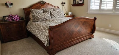 Used Thomasville king size sleigh bed frame - Image 1 of 4