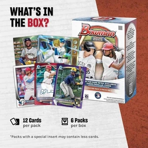 2025 Bowman Baseball MEGA BOX cerca tariffa vendita al dettaglio esclusiva carta parallela verde - Foto 1 di 4