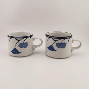 "Juego de 2 tazas planas Dansk Tivoli Belles flor azul 2,75"" ¡LEER!! - Imagen 1 de 12
