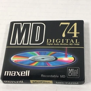One - New Sealed - Maxell MD-74RM - Recordable Minidisc 74 minutes - Picture 1 of 5
