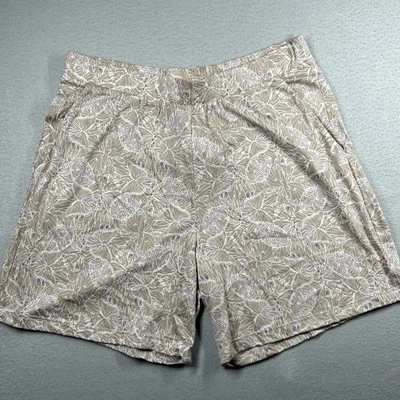 Pantalones Cortos de Pijama Hanro Sleep And Lounge para Mujer M EE. UU. 10/12 Marrón Blanco Mariposa Foto 1 de 4