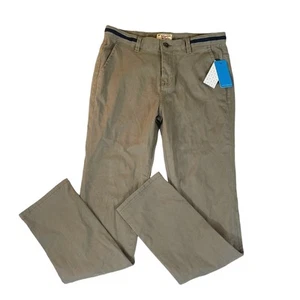 Original Penguin Munsingwear Girls Youth Khaki Long Pants Size 18 School Uniform - Picture 1 of 14