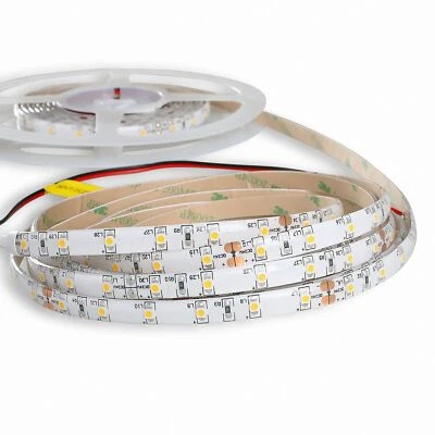 Mextronic Bande LED 24V 5M LED Strip 3528 Blanc Chaud (2700K) 24W 500CM 24V IP44 - Photo 1/3