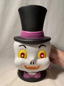 Halloween Light Up Blow Mold Vintage Style Zombie With Top Hat NWT - Picture 1 of 9