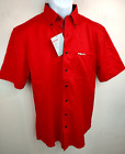 Chemise à manches courtes rouge Hilti Tools boutonnée neuve avec étiquettes médaillée/grande