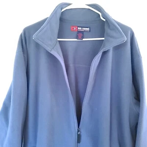 Reel Legends Performance Clothing Fleece Fishing Jacket Full Zip Blue Size LG - Picture 1 of 10