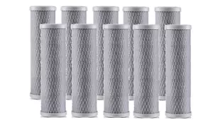 10 filtros de bloque de carbono de cáscara de coco para sistemas de filtración RO de ósmosis inversa - Imagen 1 de 3