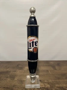 Vintage Miller Light BEER TAP HANDLE PULL 12” Dark Blue - Picture 1 of 11
