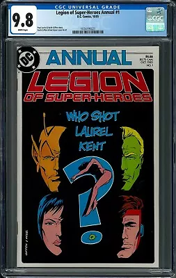 LEGION OF SUPER-HEROES ANNUAL #1 CGC 9.8 (10/85) DC white pages - Image 1 of 2
