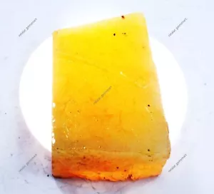 LOOSE GEMSTONE Huge Size Yellow Sapphire Rough 1080 Ct Natural Uncut CERTIFIED - Picture 1 of 9