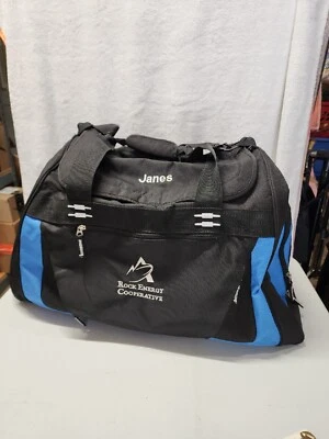 Bolsa de viaje unisex Port Authority con 7 bolsillos azul/negro 24”x15”x15” Foto 1 de 4