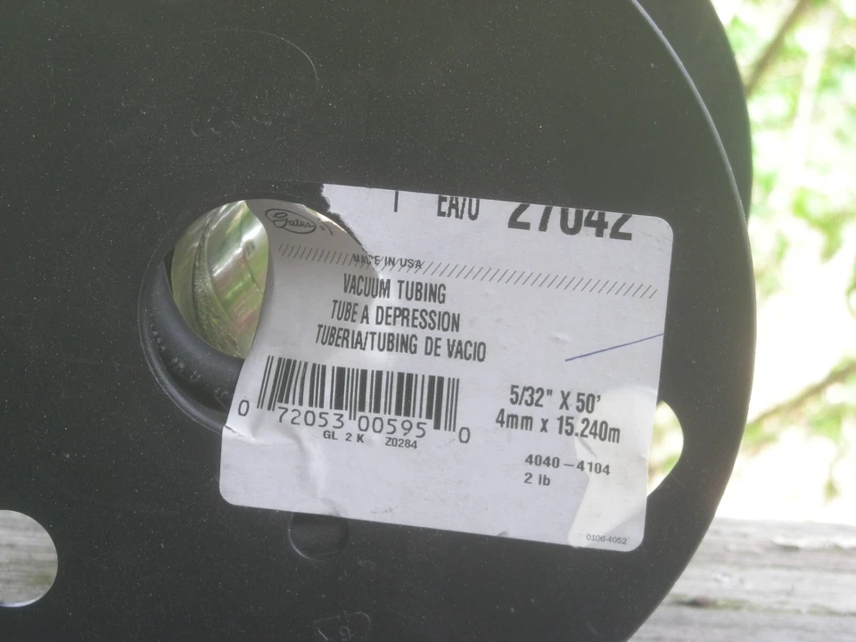10 FT X 5/32” Gates Vacuum Windshield Wiper Emission Hose Tubing USA - Изображение 1 из 1