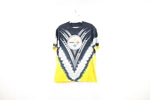 Camiseta Tie Dye De Colección Majestic Para Hombres Mediana Desteñida Deletreada Pittsburgh Steelers - Imagen 1 de 11