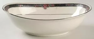 NORITAKE Etienne ovale Gemüseschüssel 7260 Platin Elfenbein 9 3/4" - Bild 1 von 2