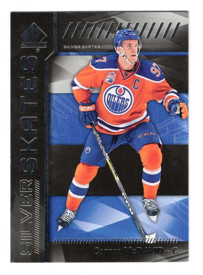 2016-17 SP Authentic Synergy Connor McDavid Silver Skates SS-CM Edmonton Oilers - Image 1 of 2